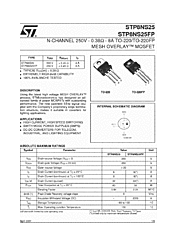 DataSheet STP8NS25 pdf